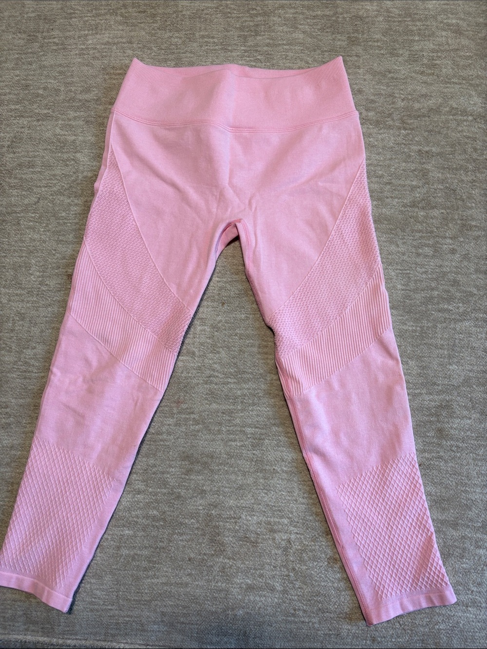 BuffBunny Kids Light Pink Seam-Detail Leggings